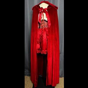 Trickz N Treatz Dolls Kill ‘RED IN THE WOODS’ Red Riding Hood Costume Set L NWT